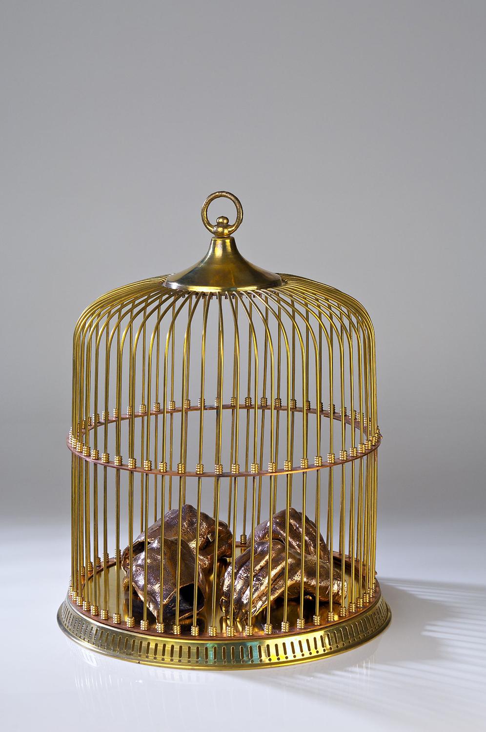 bronze bottle cage